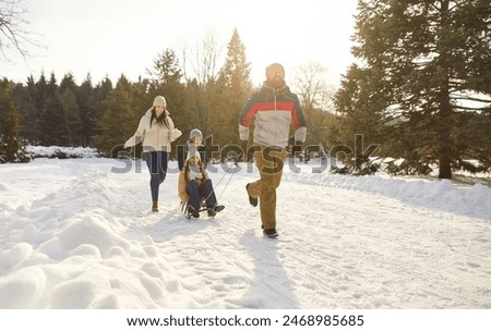 Similar – Foto Bild winterspaziergang Winter