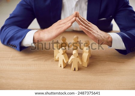 Similar – Image, Stock Photo Human hands covering an old rusty barrel in the garden