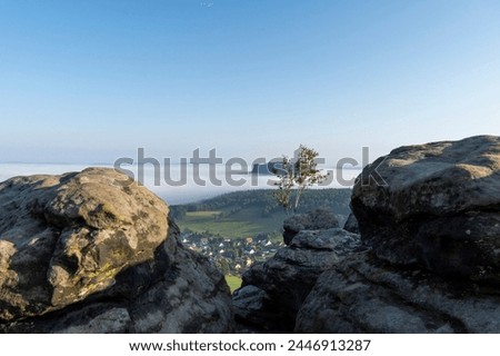 Similar – Foto Bild Lilienstein am Horizont