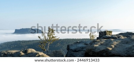 Similar – Foto Bild Lilienstein am Horizont