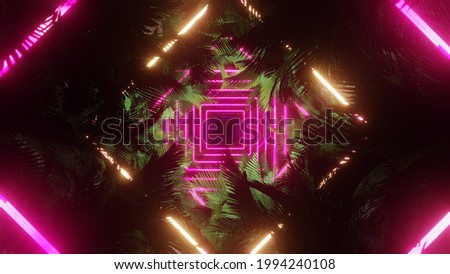 3D illustration Background for advertising and wallpaper in 90s retro and sci fi pop art scene. 3D rendering in decorative concept.