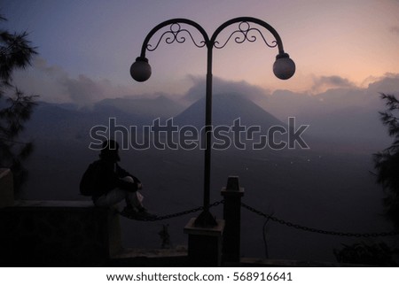 Similar – Image, Stock Photo Fog Impressions Wellness