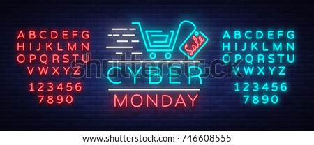 Similar – Image, Stock Photo luminous advertising