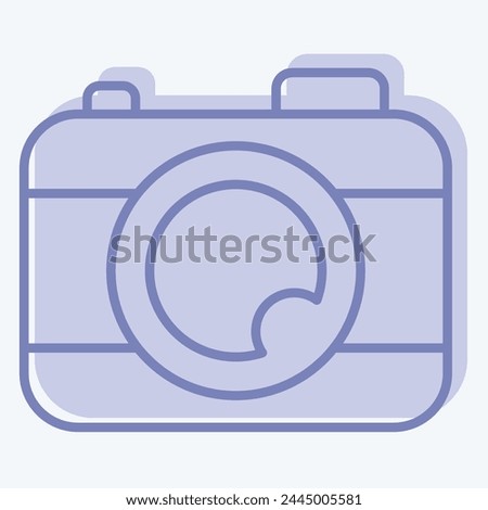 Icon Camera. related to Entertainment symbol. two tone style. simple design illustration