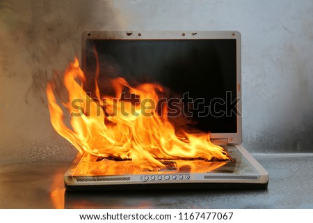 Similar – burn..out Computer Screen