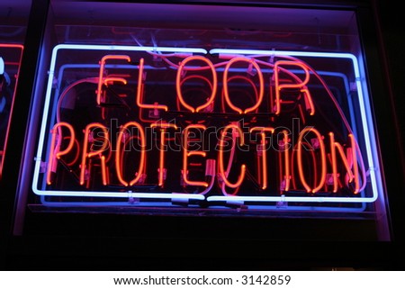 Neon Sign series  Floor Protection