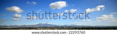 12-19-2008 a rare view of the Saddleback Mountains with snow on them in Orange County California