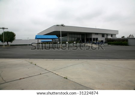 an empty car dealership  state of the economy series