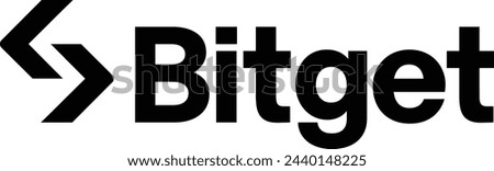 Bitget logo 2024 Black New