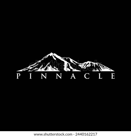 pinnacle logo illustration design vector