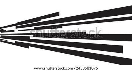 Comic book speed lines isolated on white background stripe effect style for manga speed frame, superhero action, explosion background. Motion line effect, pop art. 