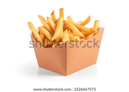 Similar – Image, Stock Photo fries French fries Ketchup