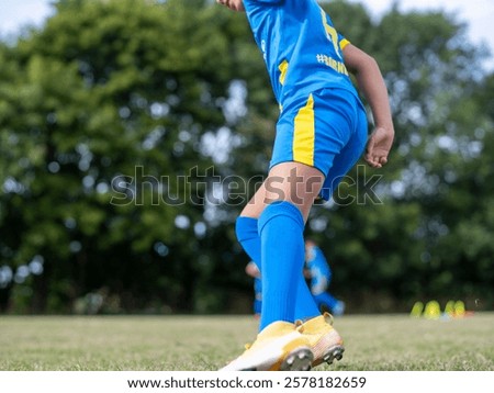 Similar – Image, Stock Photo Low section child with red rubber boots walking on puddle