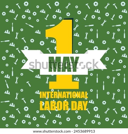 1 st may 2024. international labour day celebrations. worlds workers day.EPS file .social media post design.