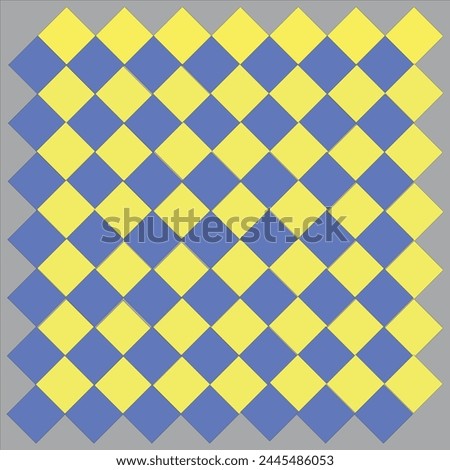 Golden and blue rectangle template pattern.Duotone freehand embroidery pattern micro hatch line motif running stitch simple geo design. Seamless embroidered concentric texture allover print block
