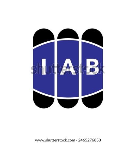 Creative  modern iab letter logo design. Vector design.