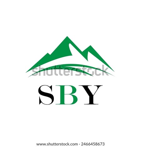 SBY letter logo design on white background. Creative  modern SBY letter logo design. Vector design.
Letters SBY, SBY logo  vector template.