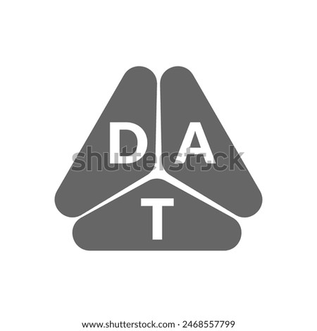 DAT letter logo design on white background. Creative  modern DAT letter logo design. 
Letters DAT, DAT logo  vector template. 