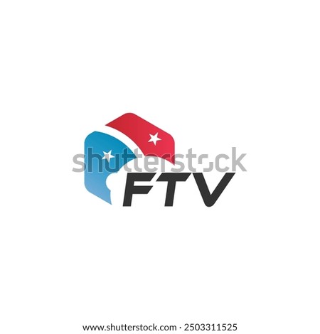 FTV letter logo design on white background. Creative  modern FTV letter logo design. Vector design.
Letters FTV, FTV logo  vector template.