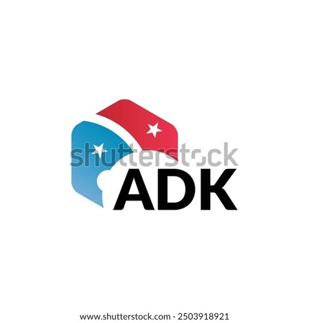 ADK letter logo design on white background. Creative  modern ADK letter logo design. Vector design.
Letters ADK, ADK logo  vector template.