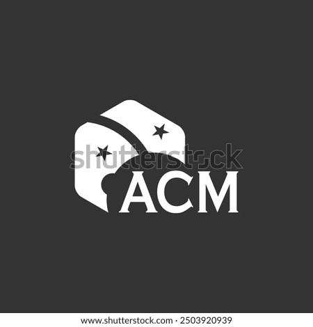 ACM letter logo design on white background. Creative  modern ACM letter logo design. Vector design.
Letters ACM, ACM logo  vector template.