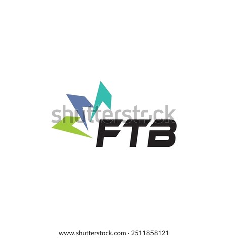 FTB letter logo design on white background. Creative  modern FTB letter logo design. Vector design.
Letters FTB, FTB logo  vector template.