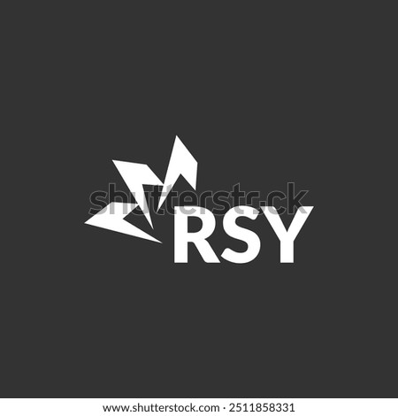 RSY letter logo design on white background. Creative  modern RSY letter logo design. Vector design.
Letters RSY, RSY logo  vector template.