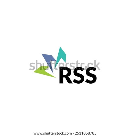 RSS letter logo design on white background. Creative  modern RSS letter logo design. Vector design.
Letters RSS, RSS logo  vector template.