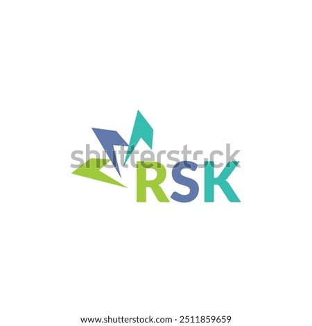 RSK letter logo design on white background. Creative  modern RSK letter logo design. Vector design.
Letters RSK, RSK logo  vector template.