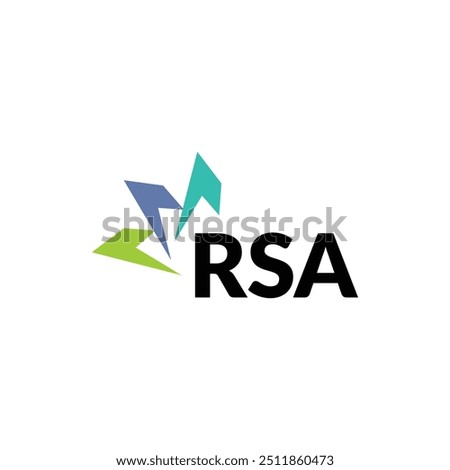 RSA letter logo design on white background. Creative  modern RSA letter logo design. Vector design.
Letters RSA, RSA logo  vector template.