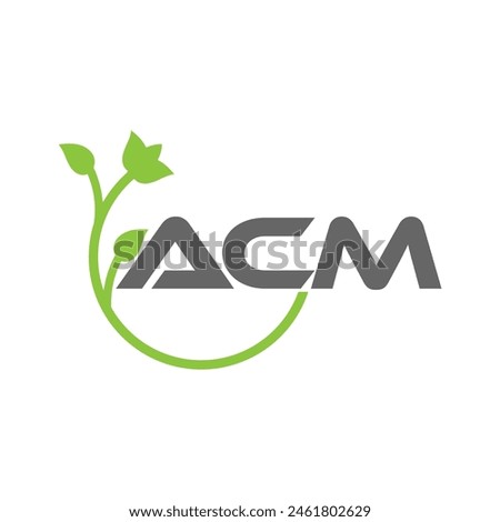 ACM letter logo vector design, ACM simple and modern logo. ACM luxurious alphabet design