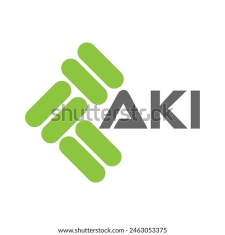 AKI letter logo vector design, AKI simple and modern logo. AKI luxurious alphabet design