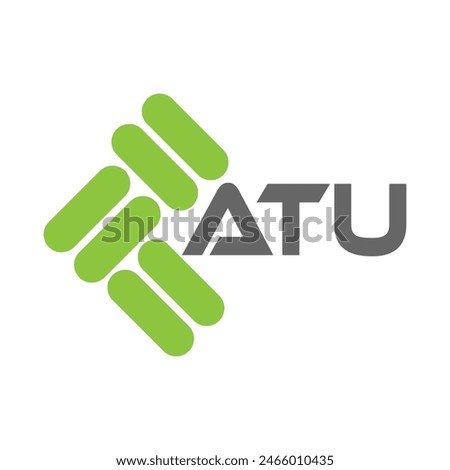 ATU letter logo vector design, ATU simple and modern logo. ATU luxurious alphabet design