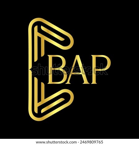 BAP letter logo vector design, BAP simple and modern logo. BAP luxurious alphabet design BAR letter logo vector design