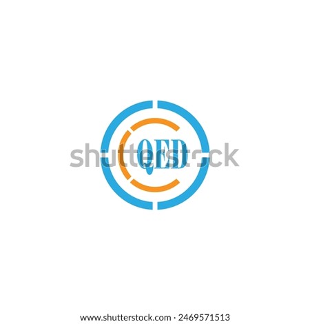 QED Logo Design, Inspiration for a Unique Identity. Modern Elegance and Creative Design. Watermark Your Success with the Striking this Logo.
