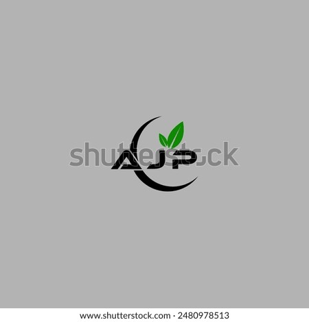 Simple Letter AJP logo design template vector illustration. Alphabet Letter AJP Technology Logo Design Pixel Element.
