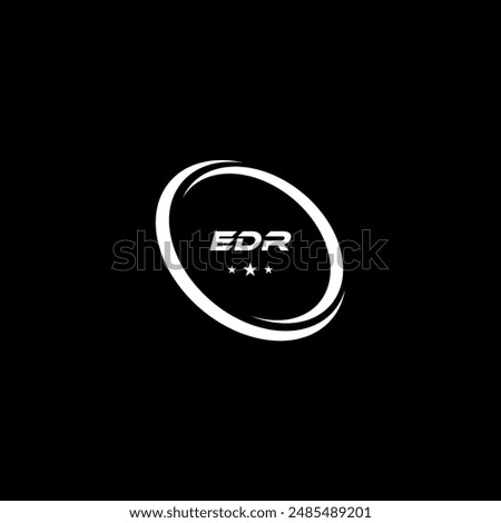 EDR Letter Business Logo Design Icon Alphabet Vector Template. EDR modern initial creative unique shape monogram logo inspiration.
