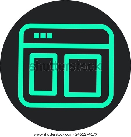 stock vector web browser icon illustration