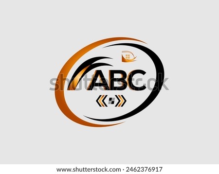 ABC letter logo abstract design. ABC simple and modern logo. Illustrator ABC Corporate logo design. Illustrator Vector.