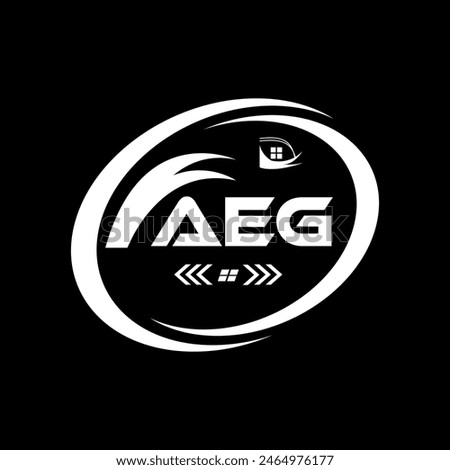 AEG letter logo design. AEG Simple and modern logo. AEG luxurious Alphabet logo Design. -vector Illustration