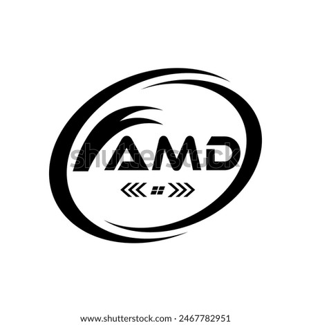 AMD letter logo Design. AMD Simple and modern monogram logo. AMD Abstract Alphabet vector Design.
