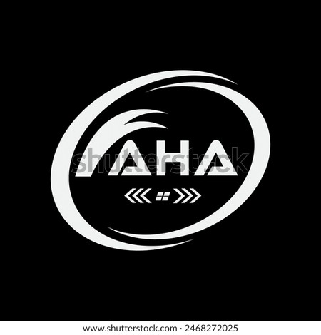 AHA letter logo Design. AHA Simple and modern monogram logo. AHA Abstract Alphabet vector Design.