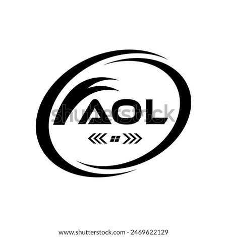 AOL letter logo Design. AOL Simple and modern monogram logo. AOL Abstract Alphabet vector Design.
