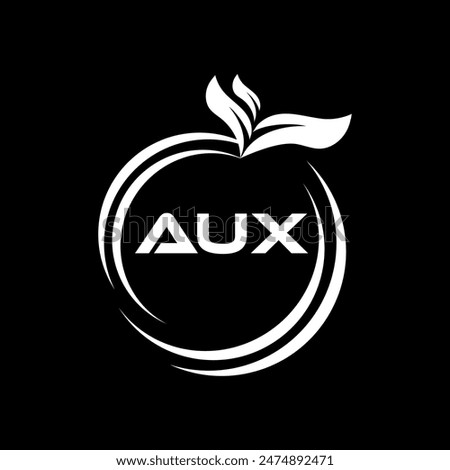 AUX letter logo Design. AUX Simple and modern monogram logo. AUX Abstract Alphabet vector Design.