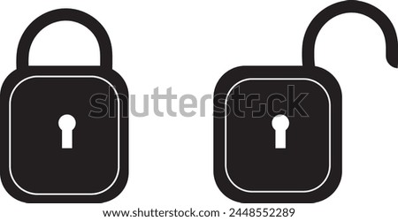 A lock icon typically represents security, privacy, or restricted access, often used to signify that something is protected or confidential. Conversely, an unlock icon indicates the ability to remove.