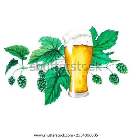 Similar – Image, Stock Photo fresh bio hop Bio Field