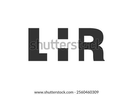 Similar – Image, Stock Photo Large black R on white background on a brick wall