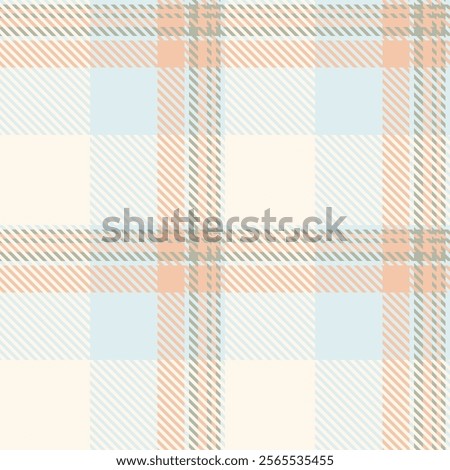 Classic plaid pattern with intersecting lines and soft tones, ideal for textile designs, fashion backgrounds, or elegant wrapping paper. A timeless geometric grid style.