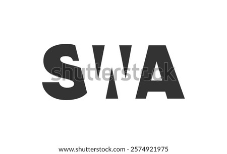 SWA logo design. Initial letter S W A bold font style for tech startups, consulting, corporate branding. Creative company name, headlines typography identity, trendy logotype. Vector illustration.