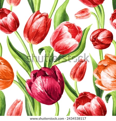 Similar – Image, Stock Photo Red Tulip Tulip blossom